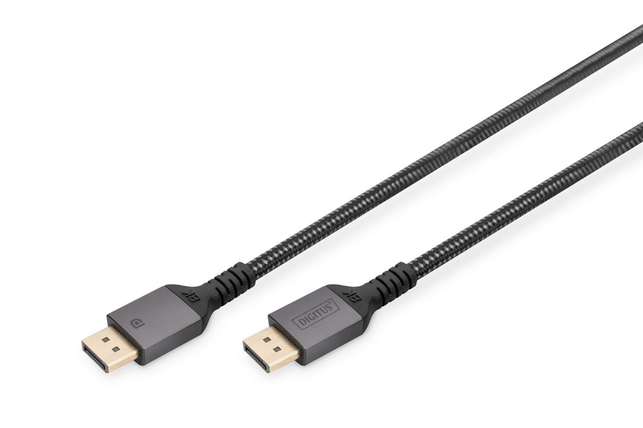 Digitus DB-340201-010-S 8K DisplayPort Connection Cable Version 1.4 Digitus DB-340201-010-S 8K DisplayPort Connection Cable Version 1.4