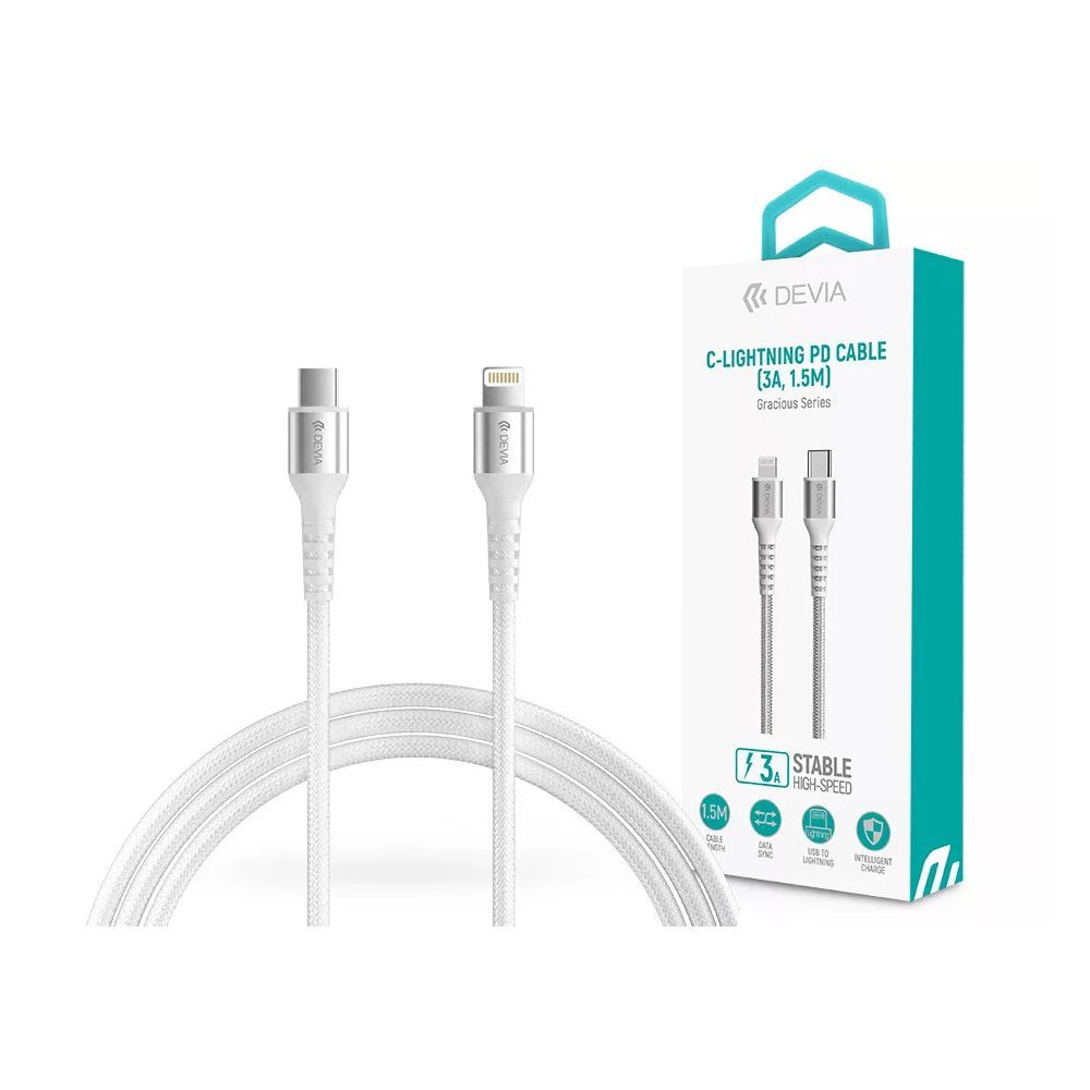 Devia Gracious Series C-Lightning PD cable 1,5m White Devia Gracious Series C-Lightning PD cable 1,5m White