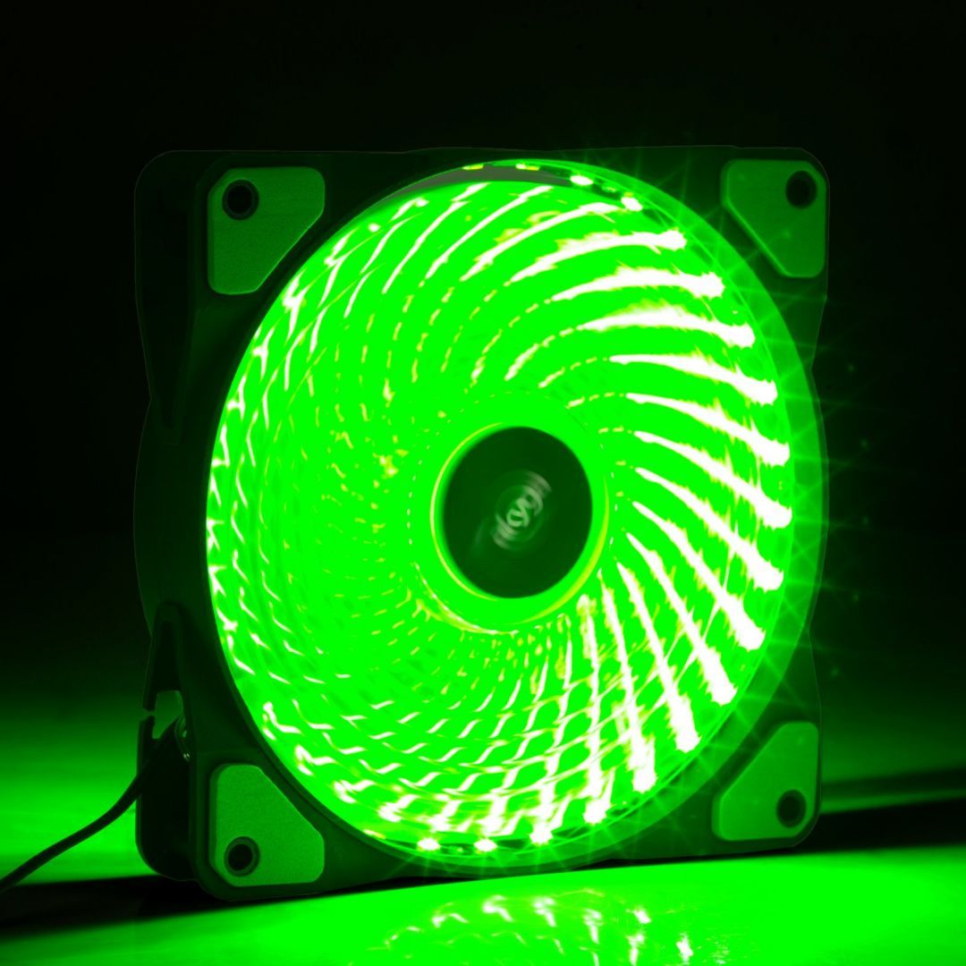 Akyga AW-12E-BG System Fan 12cm Green LED Akyga AW-12E-BG System Fan 12cm Green LED