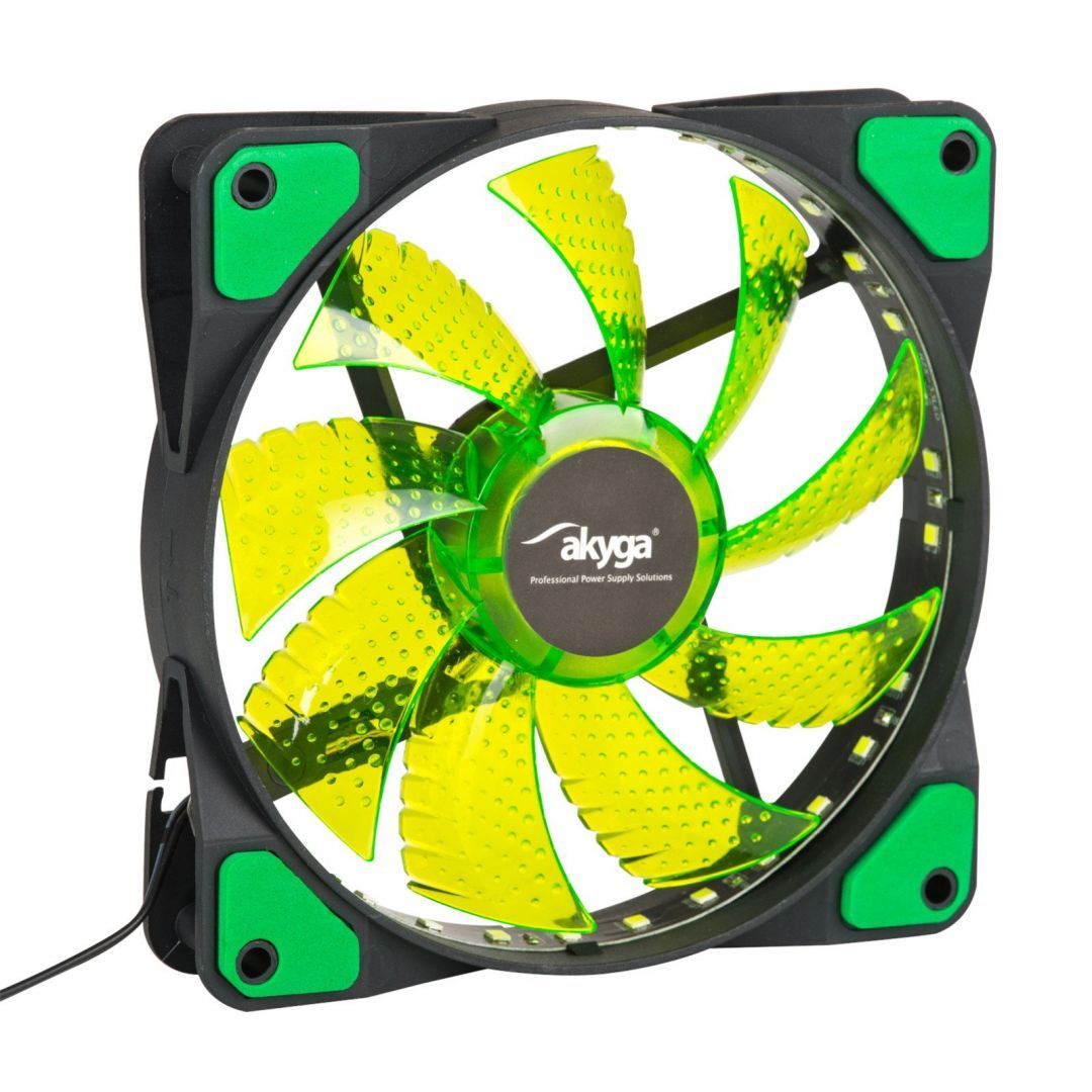 Akyga AW-12E-BG System Fan 12cm Green LED Akyga AW-12E-BG System Fan 12cm Green LED