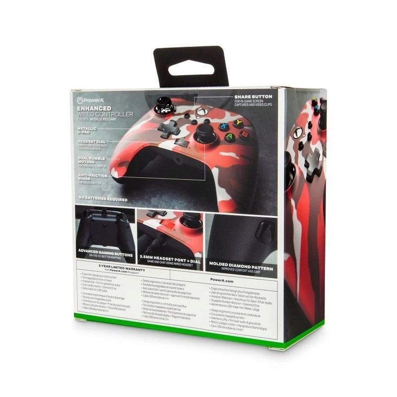 PowerA Enhanced Wired Controller for Xbox Series X|S Red Camo PowerA Enhanced Wired Controller for Xbox Series X|S Red Camo