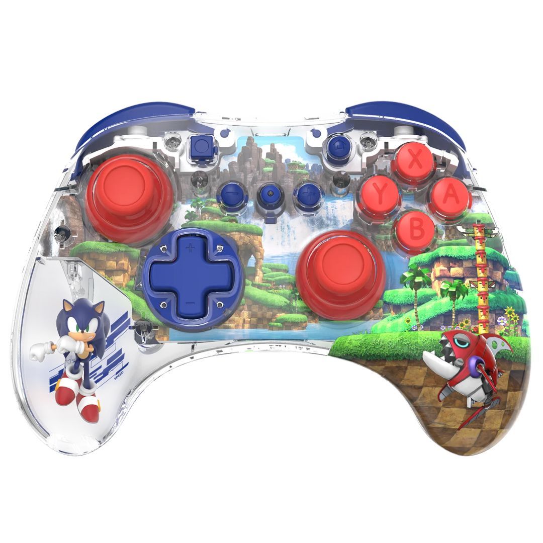 PDP Nintendo Switch REALMz Bluetooth Gamepad Sonic Green Hill Zone PDP Nintendo Switch REALMz Bluetooth Gamepad Sonic Green Hill Zone