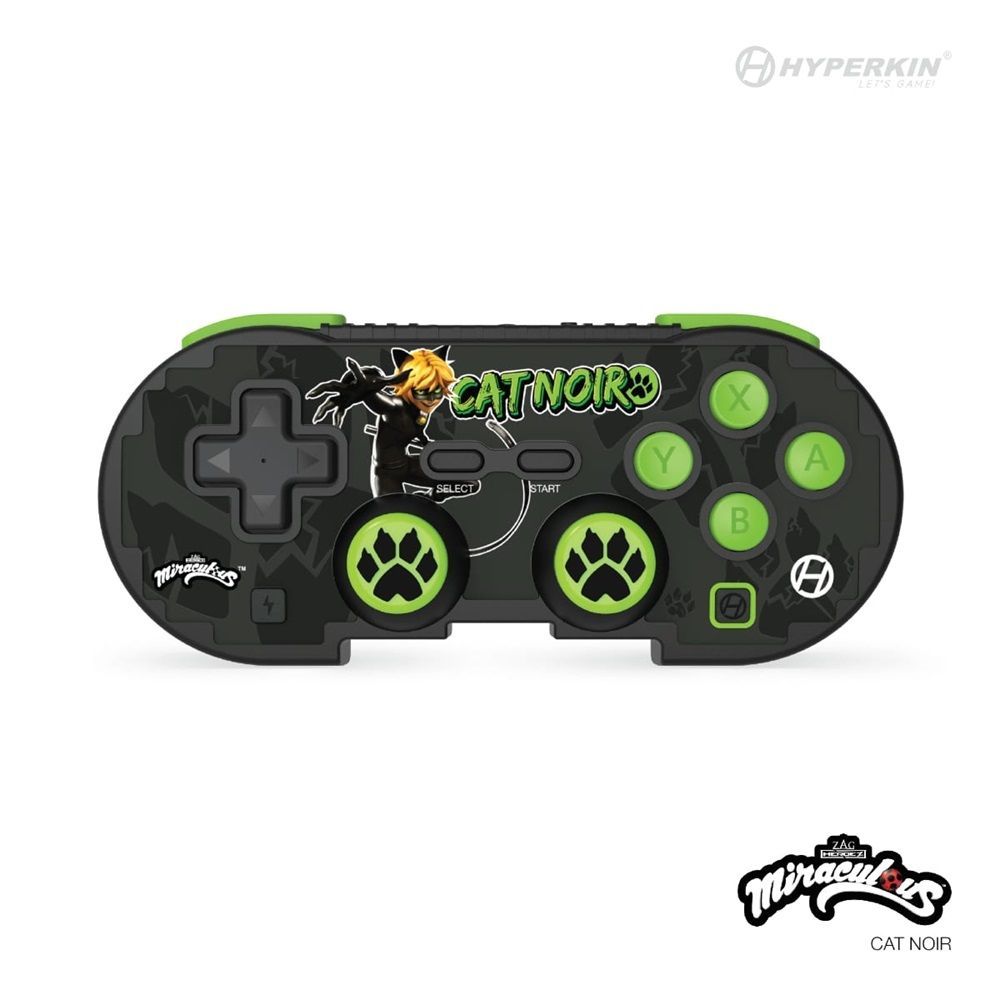 HYPERKIN Pixel Art Miraculous Gamepad Cat Noir HYPERKIN Pixel Art Miraculous Gamepad Cat Noir