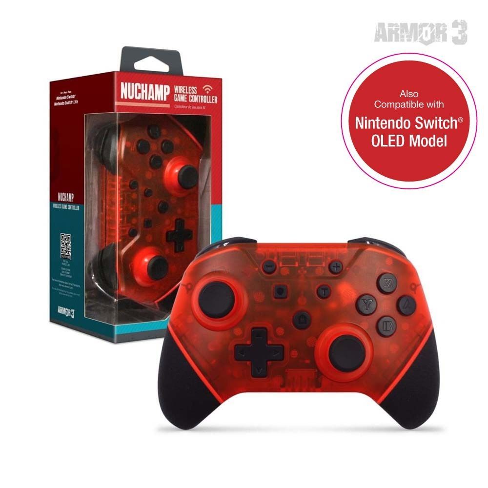 ARMOR3 NuChamp Nintendo Switch Gamepad Red ARMOR3 NuChamp Nintendo Switch Gamepad Red