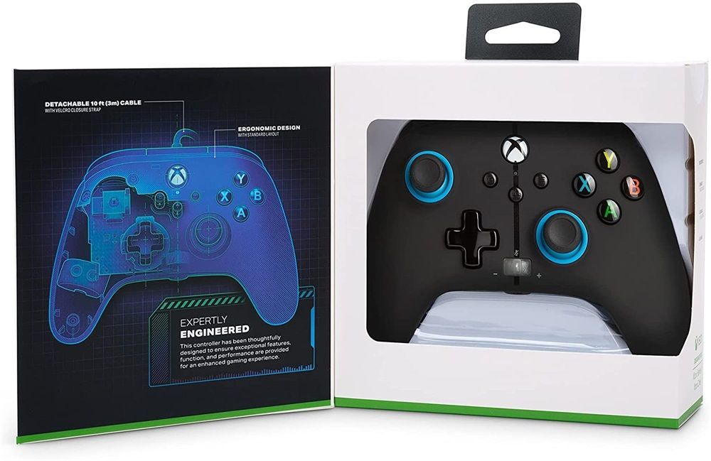 PowerA Enhanced Wired Xbox Series X|S USB Gamepad Blue Hint PowerA Enhanced Wired Xbox Series X|S USB Gamepad Blue Hint