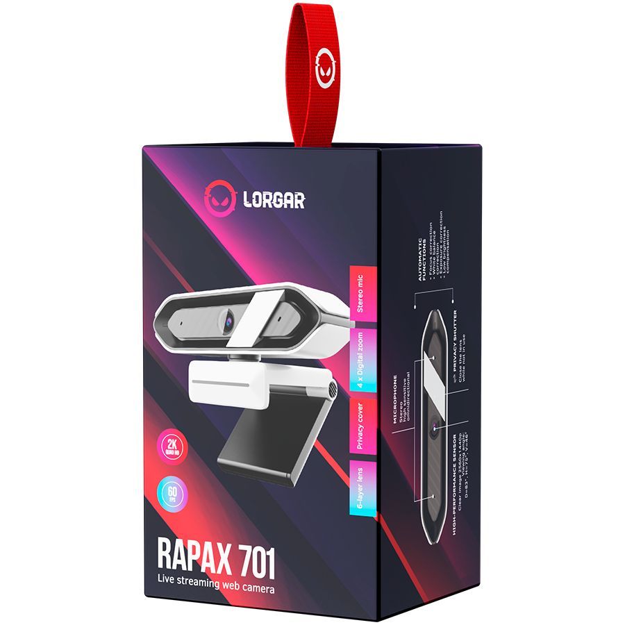 LORGAR Rapax 701 Webkamera Black/White LORGAR Rapax 701 Webkamera Black/White