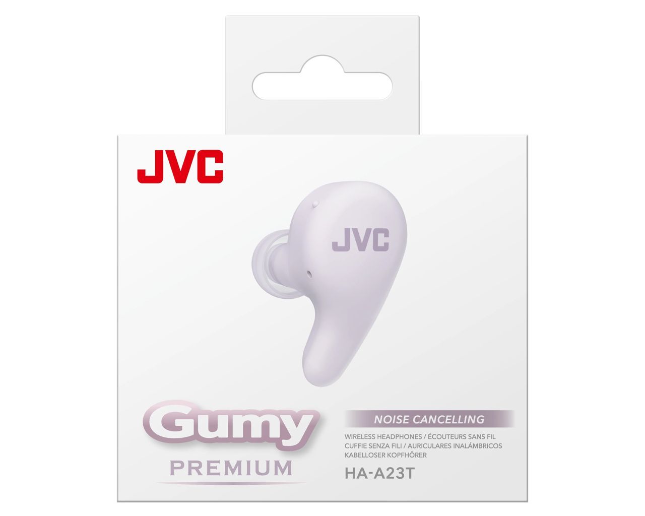 JVC HA-A23T Gumy Premium Wireless Headphones with Noise Cancellation Grape Yoghurt JVC HA-A23T Gumy Premium Wireless Headphones with Noise Cancellation Grape Yoghurt