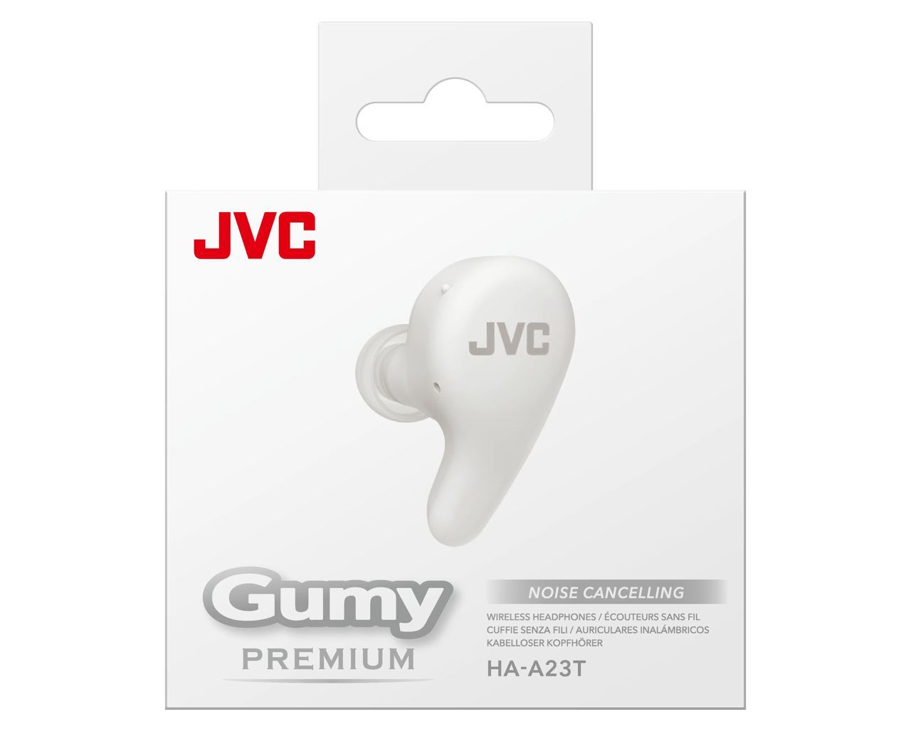 JVC HA-A23T Gumy Premium Wireless Headphones with Noise Cancellation Coconut White JVC HA-A23T Gumy Premium Wireless Headphones with Noise Cancellation Coconut White