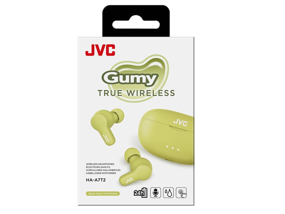 JVC HA-A7T2 Gumy True Wireless Sport Headset Green JVC HA-A7T2 Gumy True Wireless Sport Headset Green