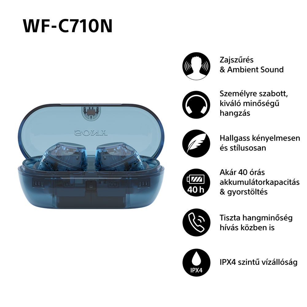 Sony WF-C710N True Bluetooth Headset Blue Sony WF-C710N True Bluetooth Headset Blue