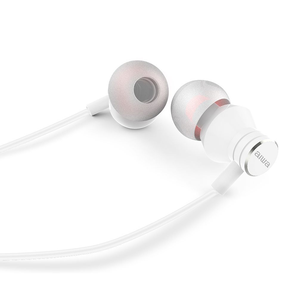 Aiwa ESTM-50WT In-Ear Headphone White Aiwa ESTM-50WT In-Ear Headphone White