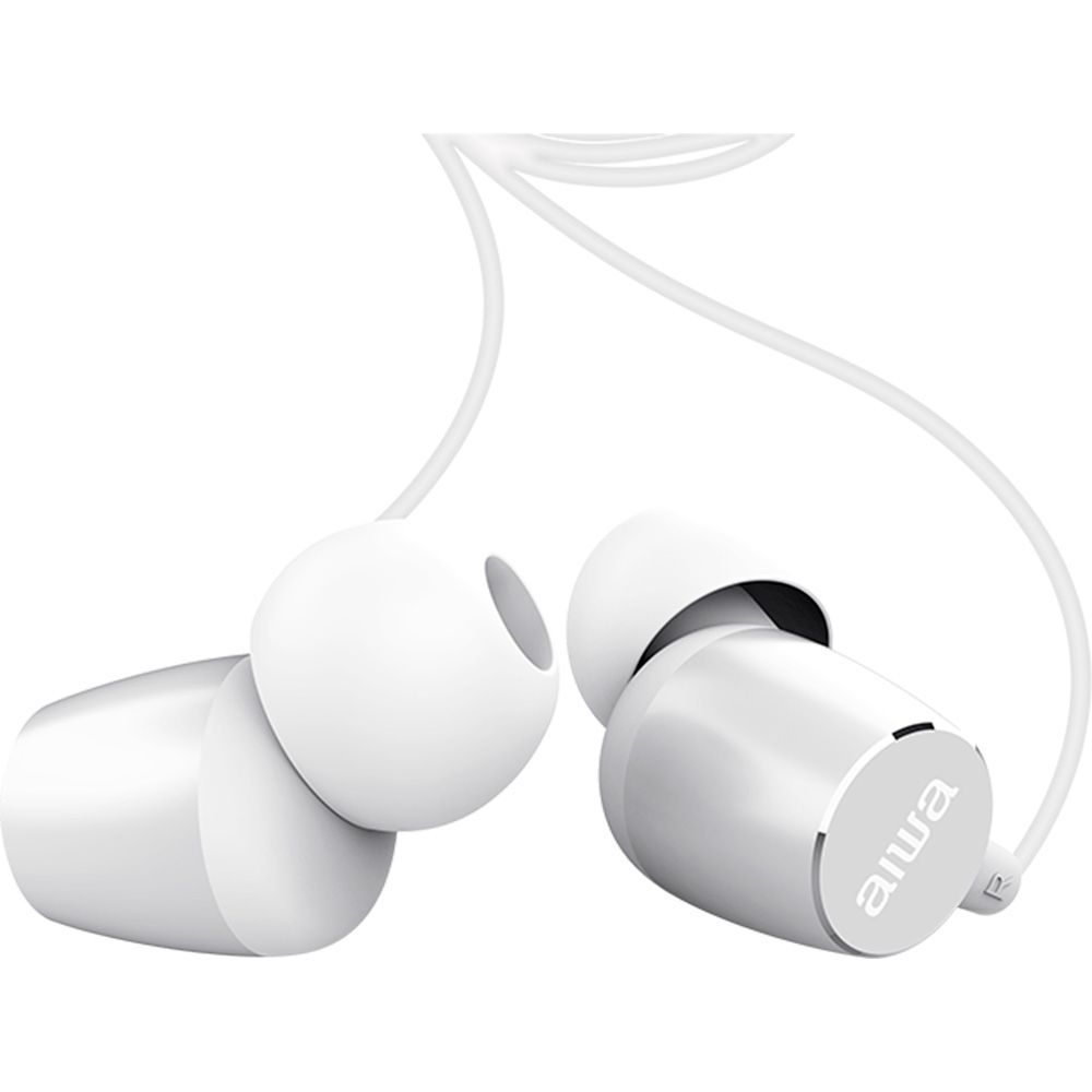 Aiwa ESTM-30WT In-Ear Headphone White Aiwa ESTM-30WT In-Ear Headphone White