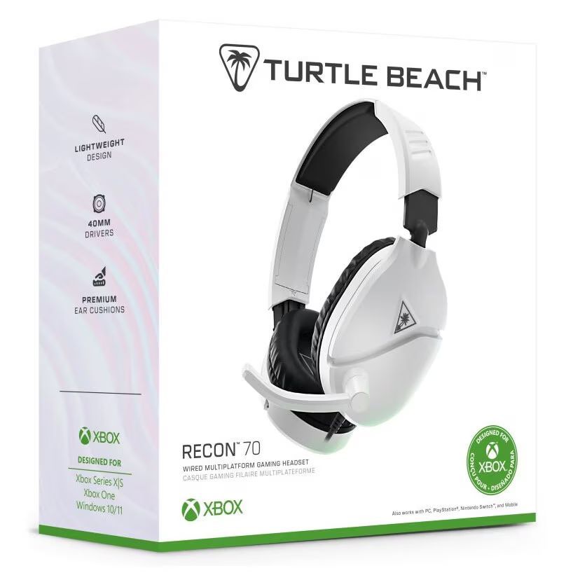 Turtle Beach Recon 70X Gaming Headset White Turtle Beach Recon 70X Gaming Headset White