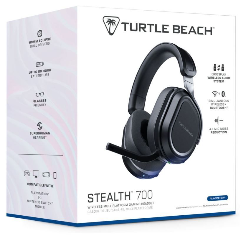 Turtle Beach Stealth 700 Gen 3 Gaming Wireless Headset for PlayStation Black Turtle Beach Stealth 700 Gen 3 Gaming Wireless Headset for PlayStation Black