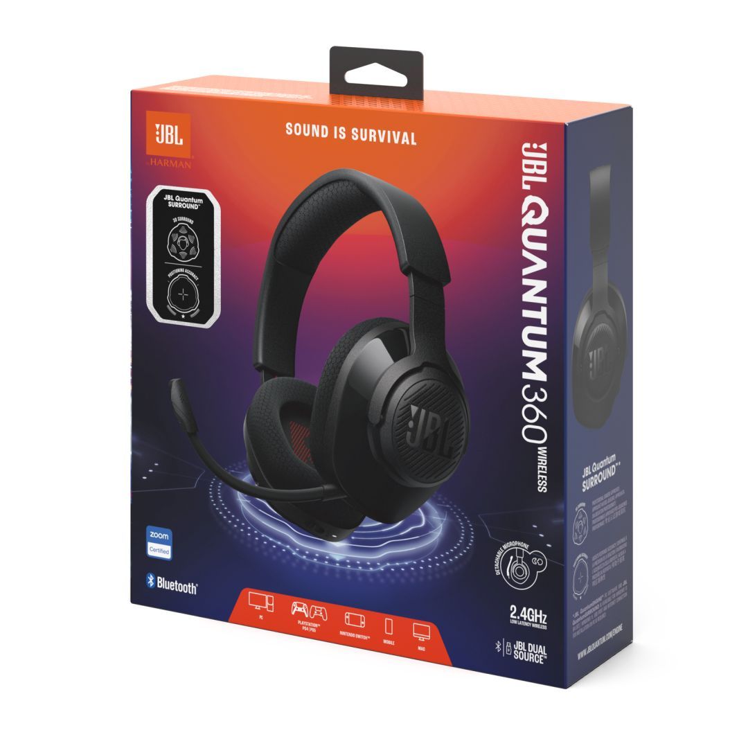 JBL Quantum 360 Bluetooth Gaming Headset Black JBL Quantum 360 Bluetooth Gaming Headset Black