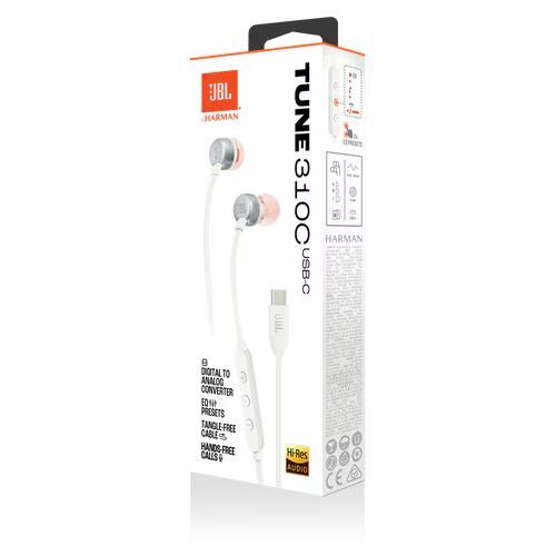 JBL T 310 Headset White JBL T 310 Headset White