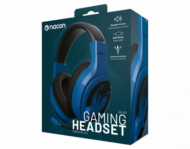 Nacon GH-120 Wired Stereo Gaming Headset Blue Nacon GH-120 Wired Stereo Gaming Headset Blue