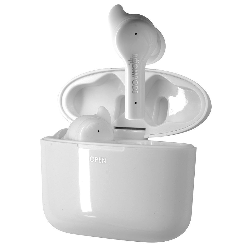 Boompods Bassline GO Bluetooth Headset White gloss Boompods Bassline GO Bluetooth Headset White gloss