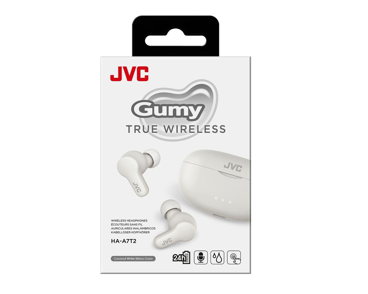 JVC HA-A7T2 Gumy True Wireless Sport Headset White JVC HA-A7T2 Gumy True Wireless Sport Headset White