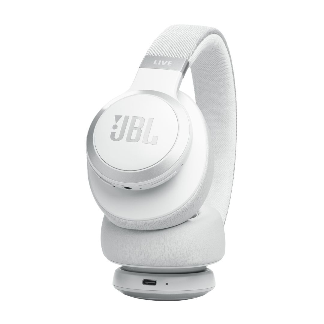 JBL Live 770NC Bluetooth Over-Ear Noise-Cancelling Headset White JBL Live 770NC Bluetooth Over-Ear Noise-Cancelling Headset White