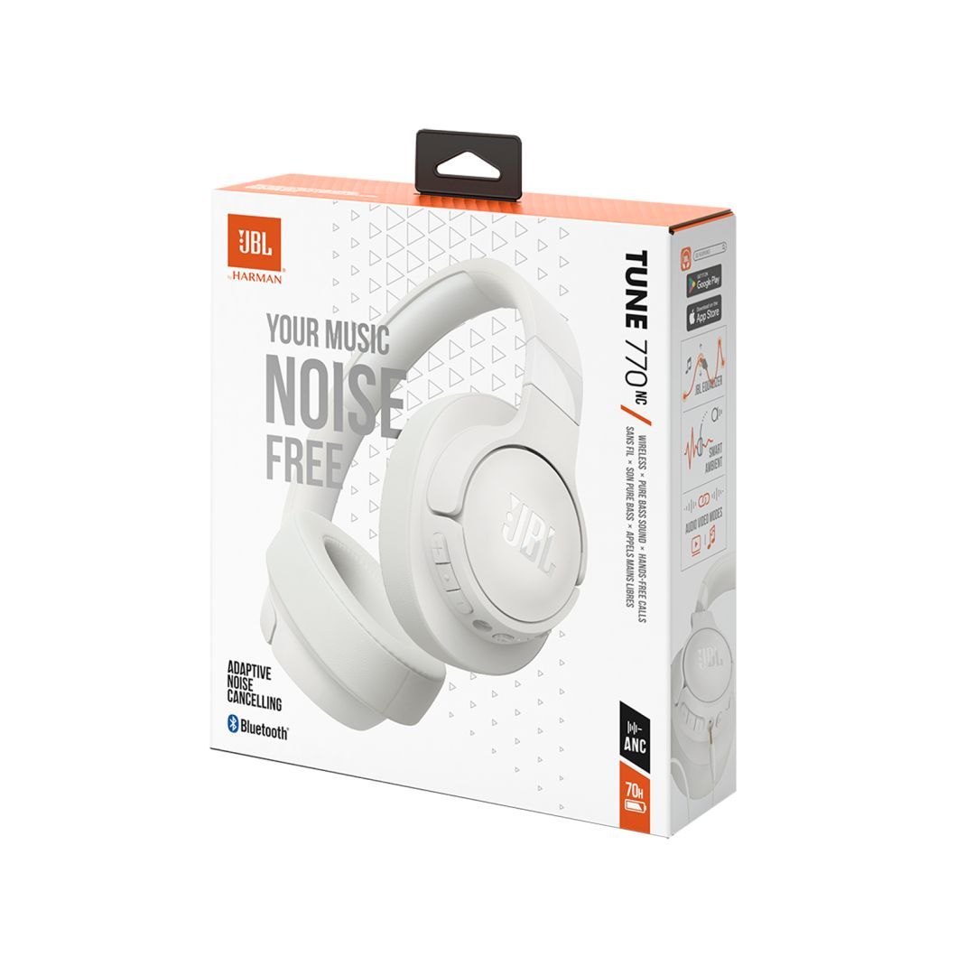 JBL Tune 770NC Wireless Bluetooth Headset White JBL Tune 770NC Wireless Bluetooth Headset White