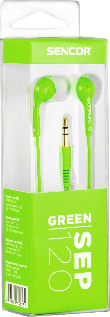 Sencor SEP 120 Earphones Green Sencor SEP 120 Earphones Green