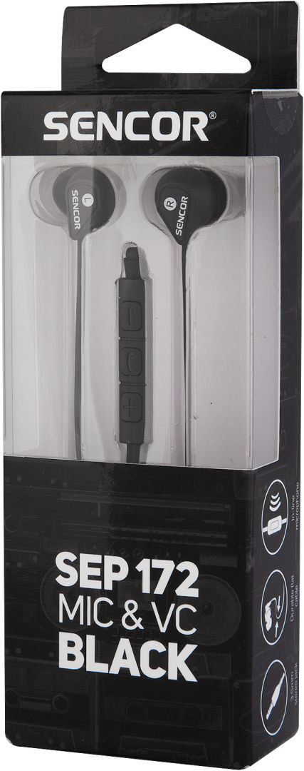 Sencor SEP 172 Headset Black Sencor SEP 172 Headset Black