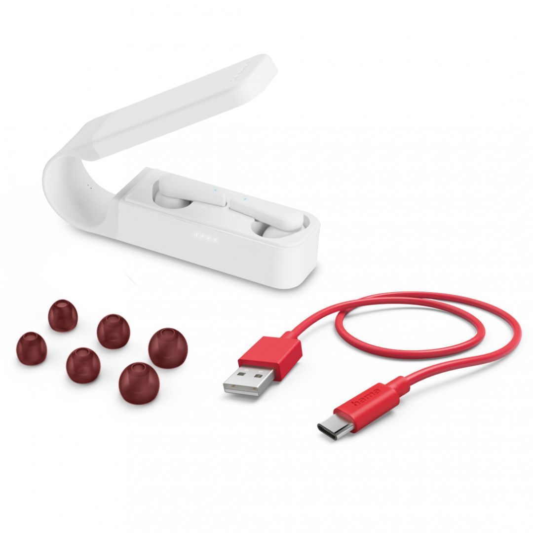 Hama Spirit Pocket TWS Bluetooth Headset White Hama Spirit Pocket TWS Bluetooth Headset White