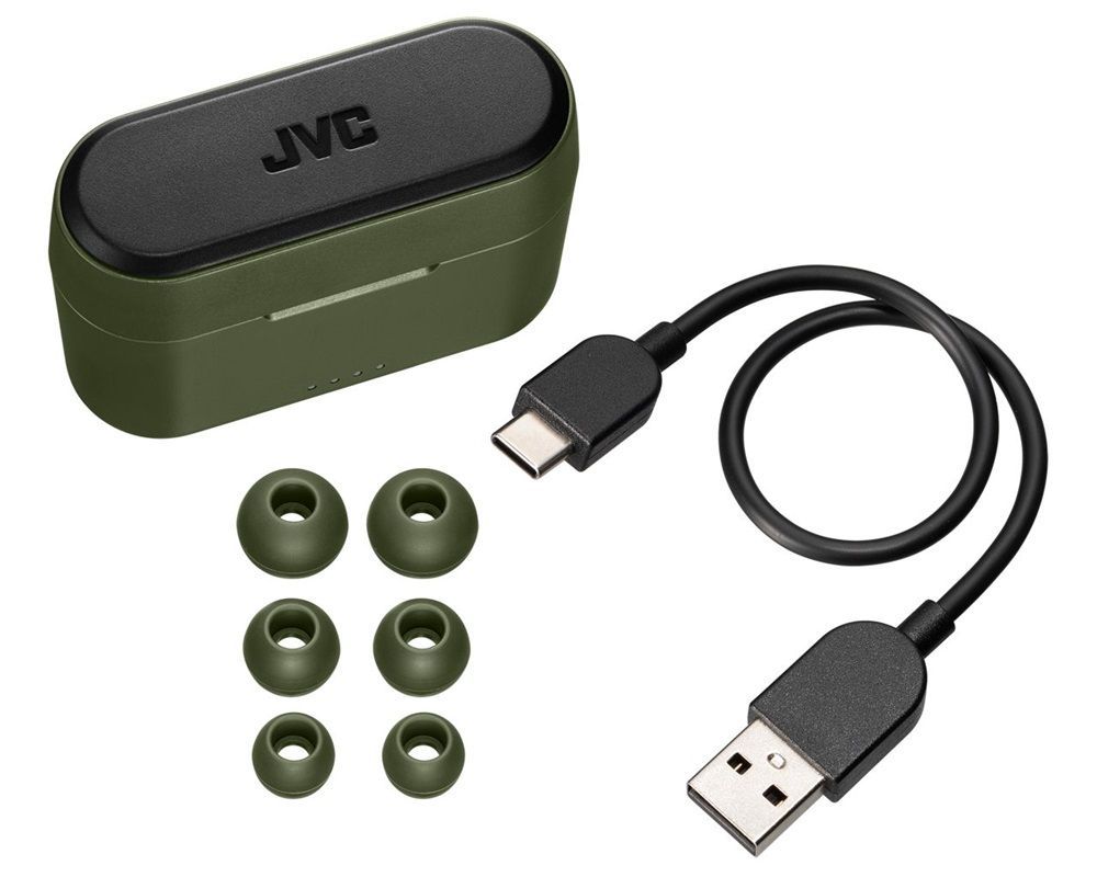 JVC HA-A9TG TWS Bluetooth Headset Military Green JVC HA-A9TG TWS Bluetooth Headset Military Green