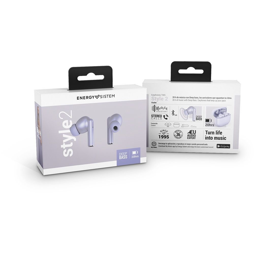 Energy Sistem Style 2 TWS Bluetooth Headset Violet Energy Sistem Style 2 TWS Bluetooth Headset Violet