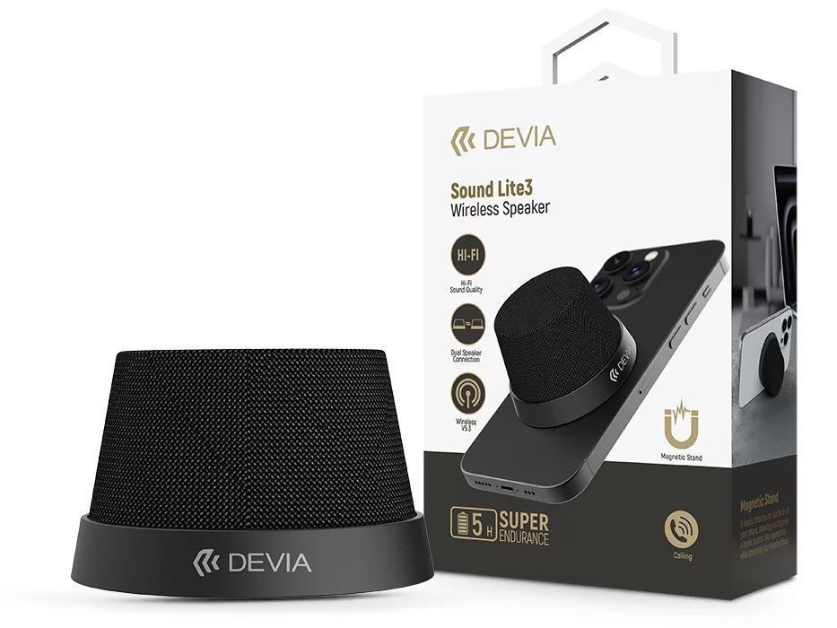Devia ST121478 Sound Lite3 Bluetooth Speaker Black Devia ST121478 Sound Lite3 Bluetooth Speaker Black