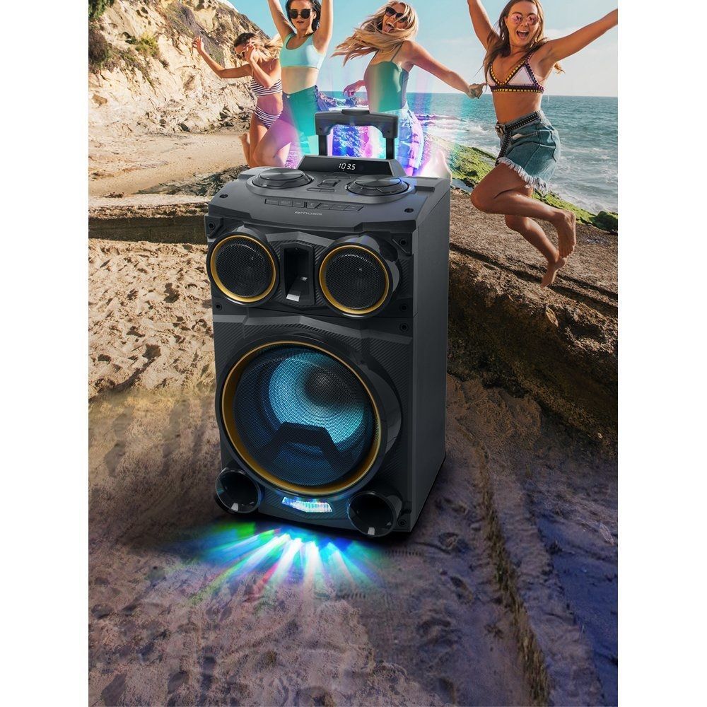 Muse M-1938 DJ Bluetooth Party Box Speaker Black Muse M-1938 DJ Bluetooth Party Box Speaker Black