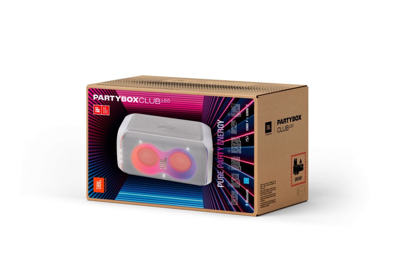 JBL Partybox Club 120 Bluetooth Speaker White JBL Partybox Club 120 Bluetooth Speaker White