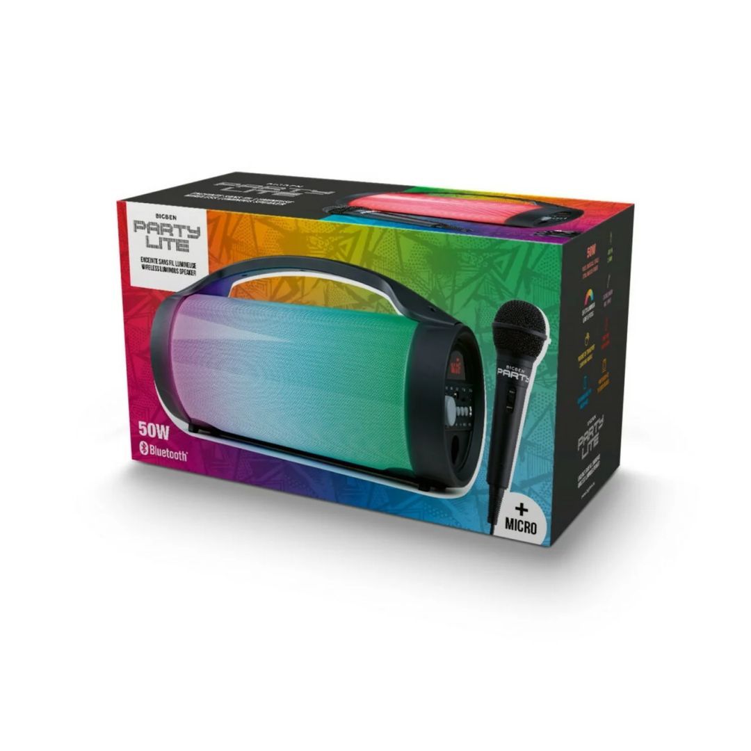 Bigben Interactive Party Lite Bluetooth Speaker Black Bigben Interactive Party Lite Bluetooth Speaker Black