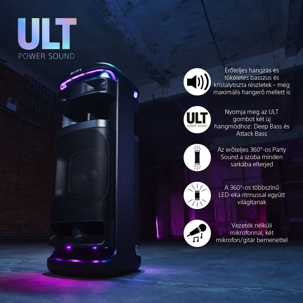 Sony ULT Tower 10 Party Bluetooth Speaker Black Sony ULT Tower 10 Party Bluetooth Speaker Black