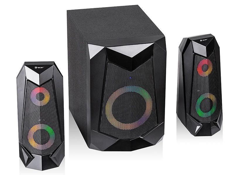 Tracer 2.1 Hi-Cube RGB Flow Bluetooth Speaker Black Tracer 2.1 Hi-Cube RGB Flow Bluetooth Speaker Black