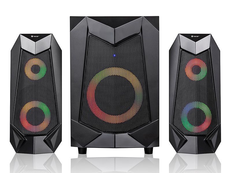 Tracer 2.1 Hi-Cube RGB Flow Bluetooth Speaker Black Tracer 2.1 Hi-Cube RGB Flow Bluetooth Speaker Black