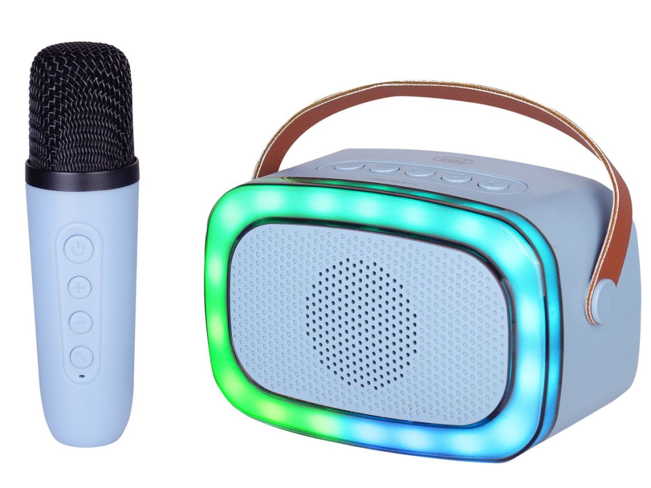 Trevi XR8A01 Mini Bluetooth Karaoke Party Speaker for Kids Blue Trevi XR8A01 Mini Bluetooth Karaoke Party Speaker for Kids Blue