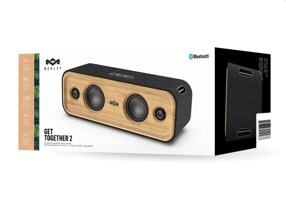 Marley Get Together 2 Bluetooth Speaker Black/Wood Marley Get Together 2 Bluetooth Speaker Black/Wood