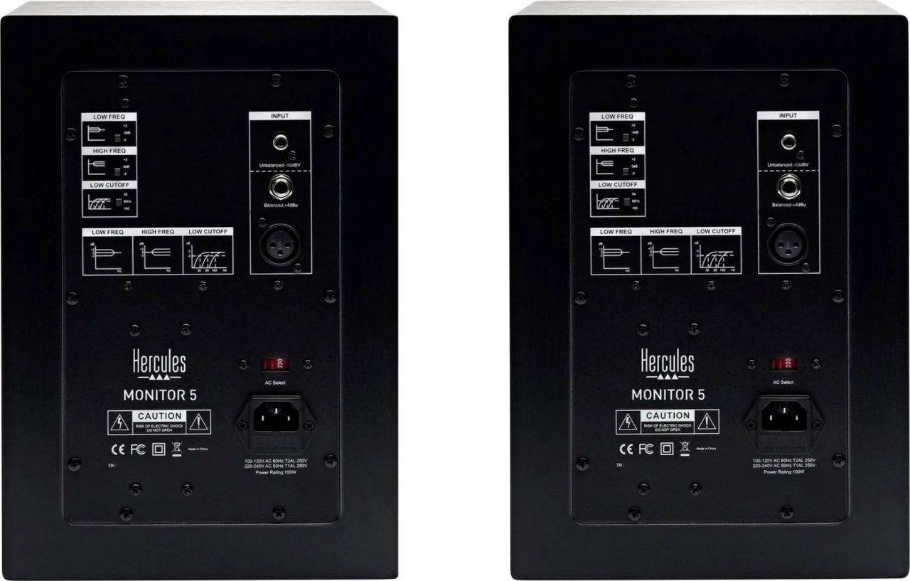 Hercules Monitor 5 XLR Speaker Black Hercules Monitor 5 XLR Speaker Black