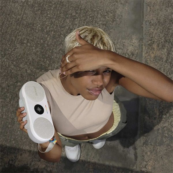 Polaroid P2 009083 Wireless Bluetooth Speaker White/Grey Polaroid P2 009083 Wireless Bluetooth Speaker White/Grey