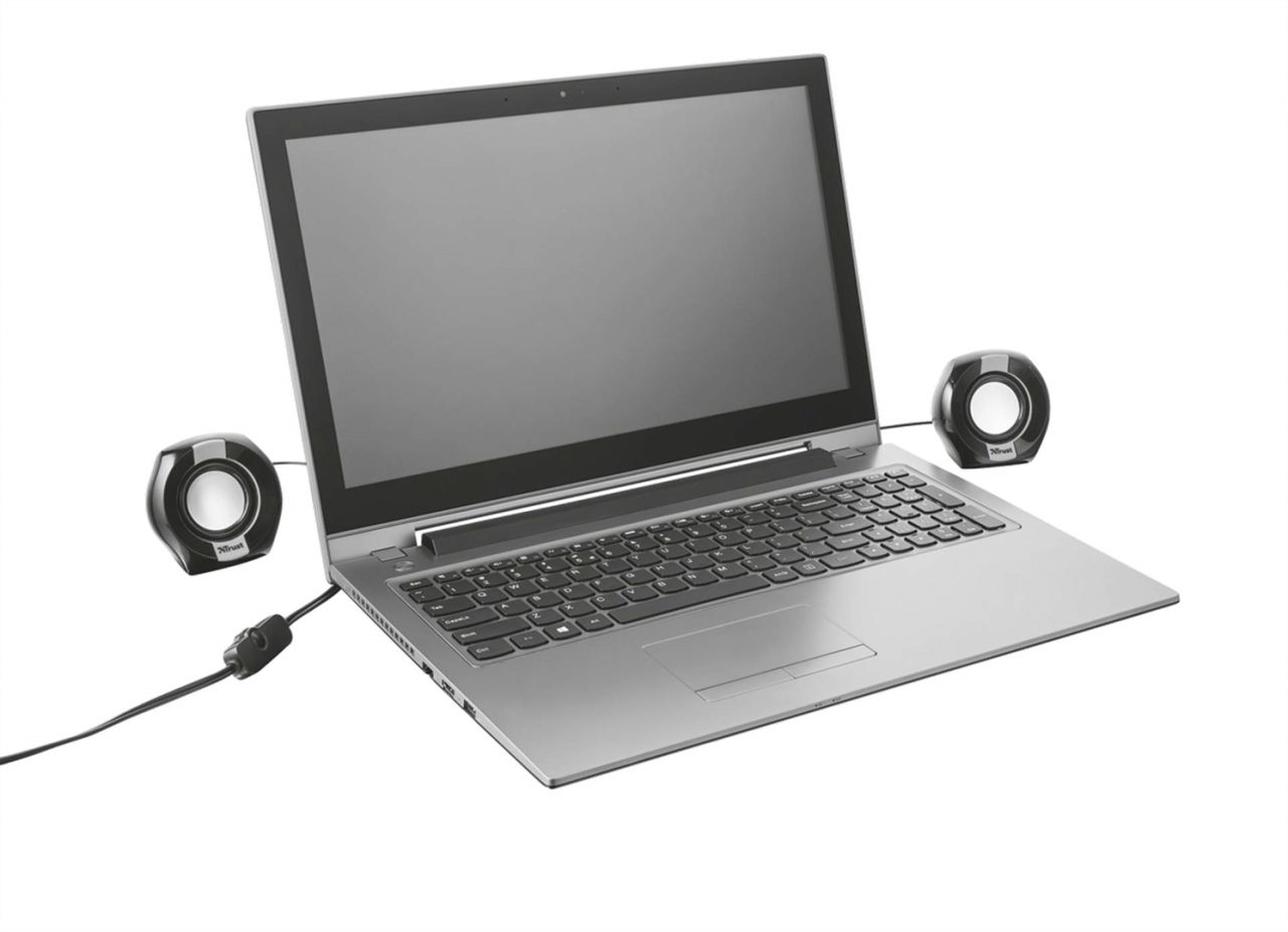 Trust Polo Compact 2.0 Speaker Set Black/Silver Trust Polo Compact 2.0 Speaker Set Black/Silver