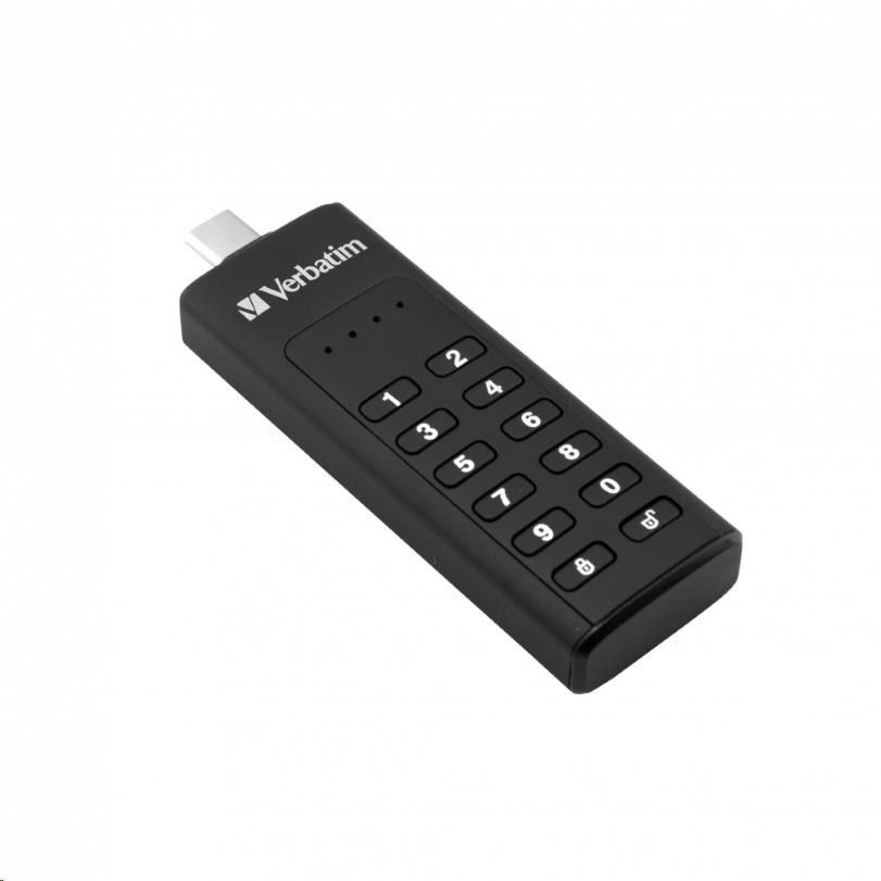 Verbatim 32GB Keypad Secure USB-C USB3.2 Black Verbatim 32GB Keypad Secure USB-C USB3.2 Black