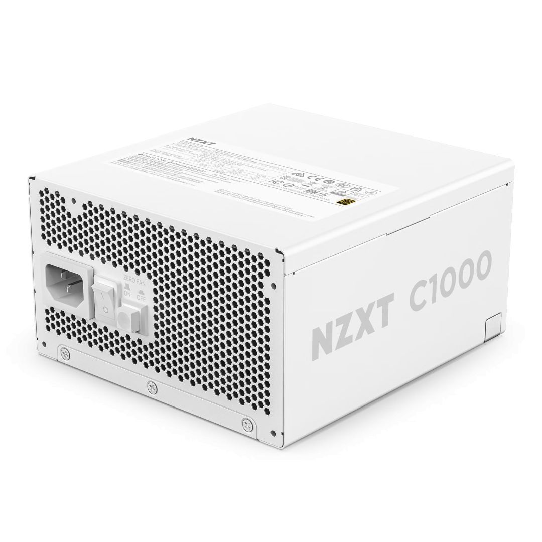 NZXT 1000W 80+ Gold C1000 ATX 3.1 Matte White NZXT 1000W 80+ Gold C1000 ATX 3.1 Matte White