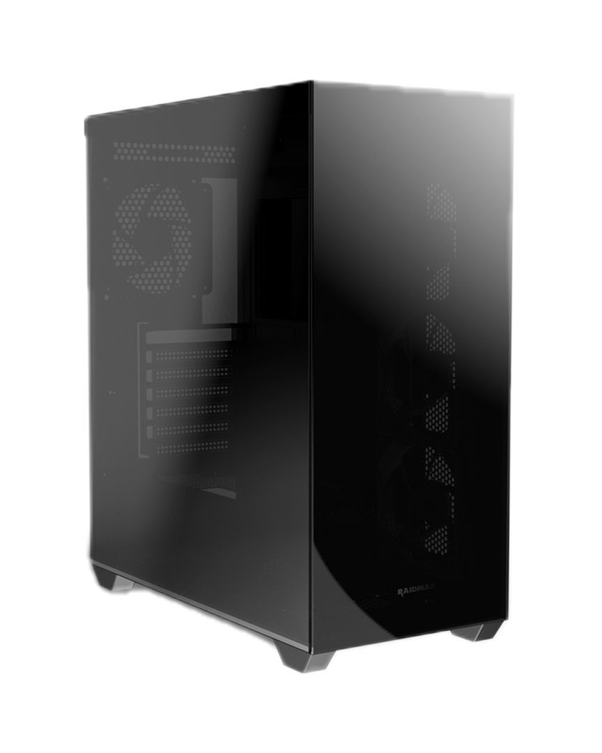 RaidMax i800 Chrome Tempered Glass Black