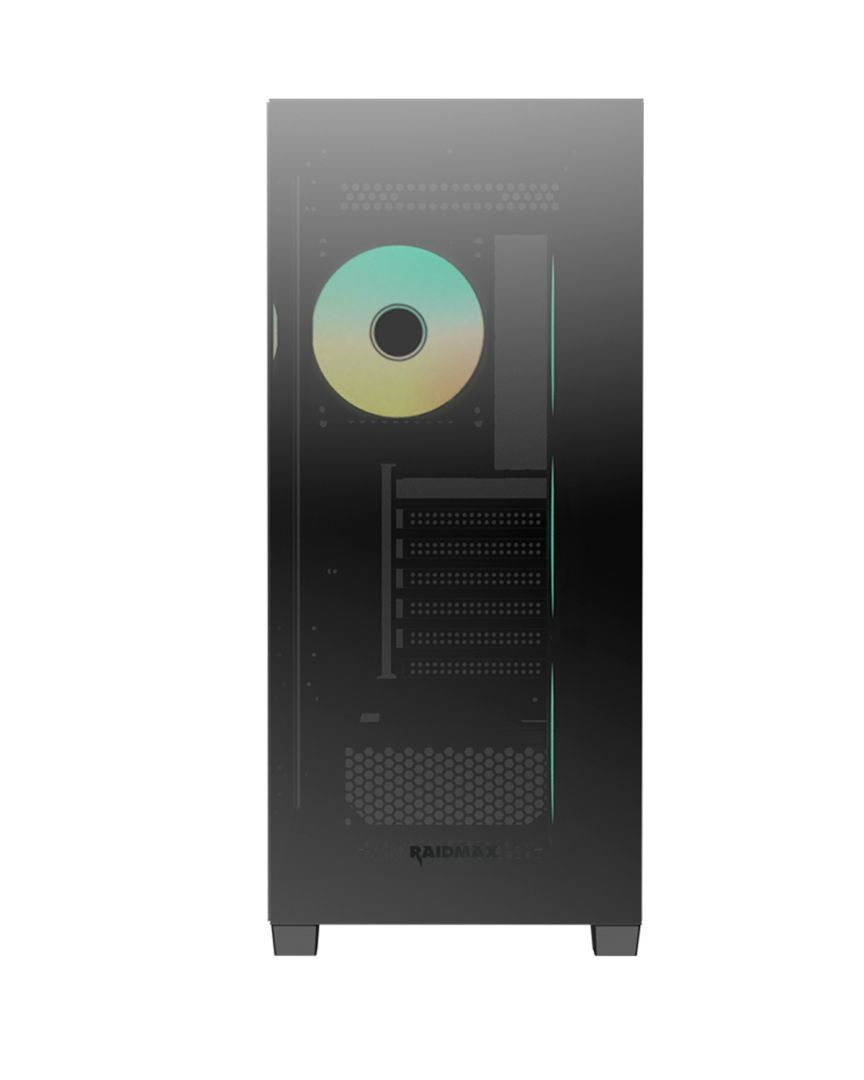 RaidMax i800 Chrome Tempered Glass Black