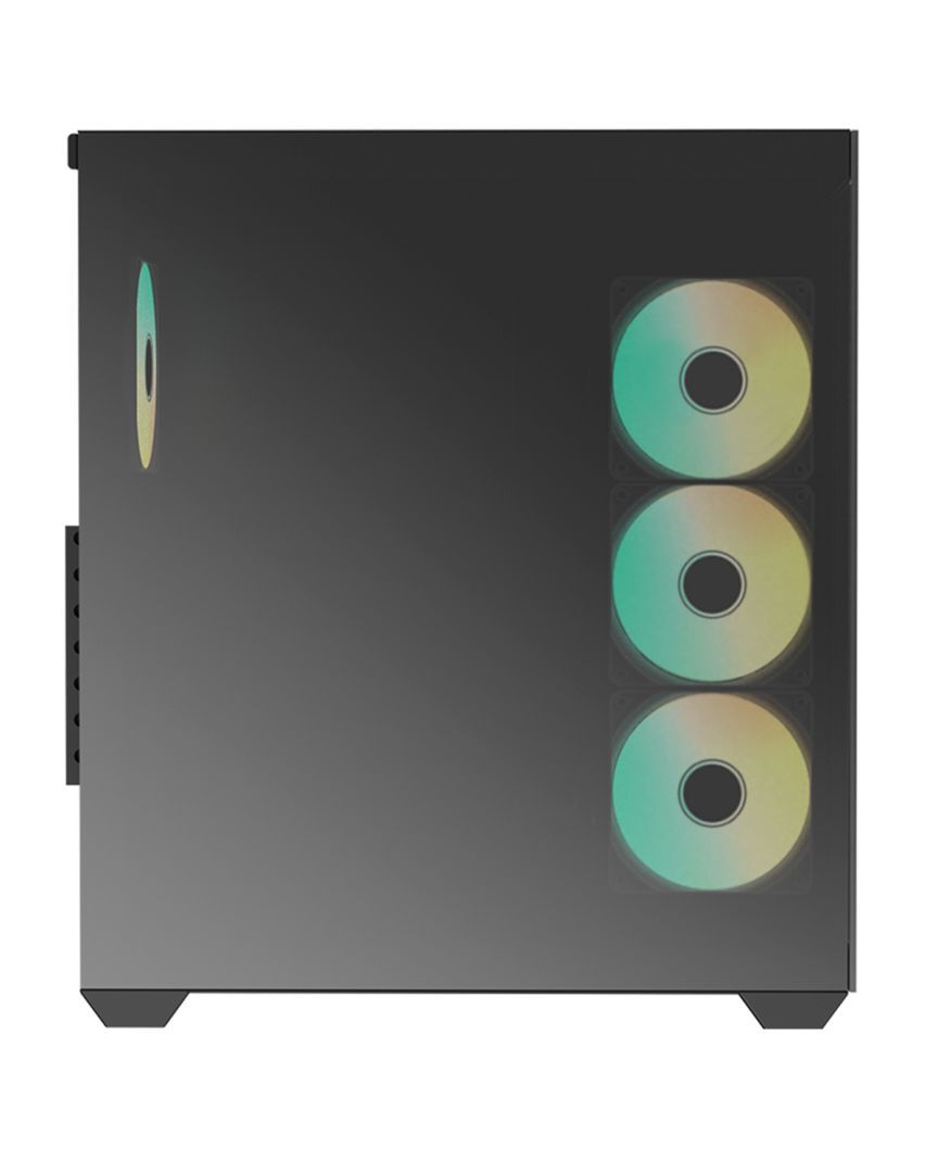 RaidMax i800 Chrome Tempered Glass Black