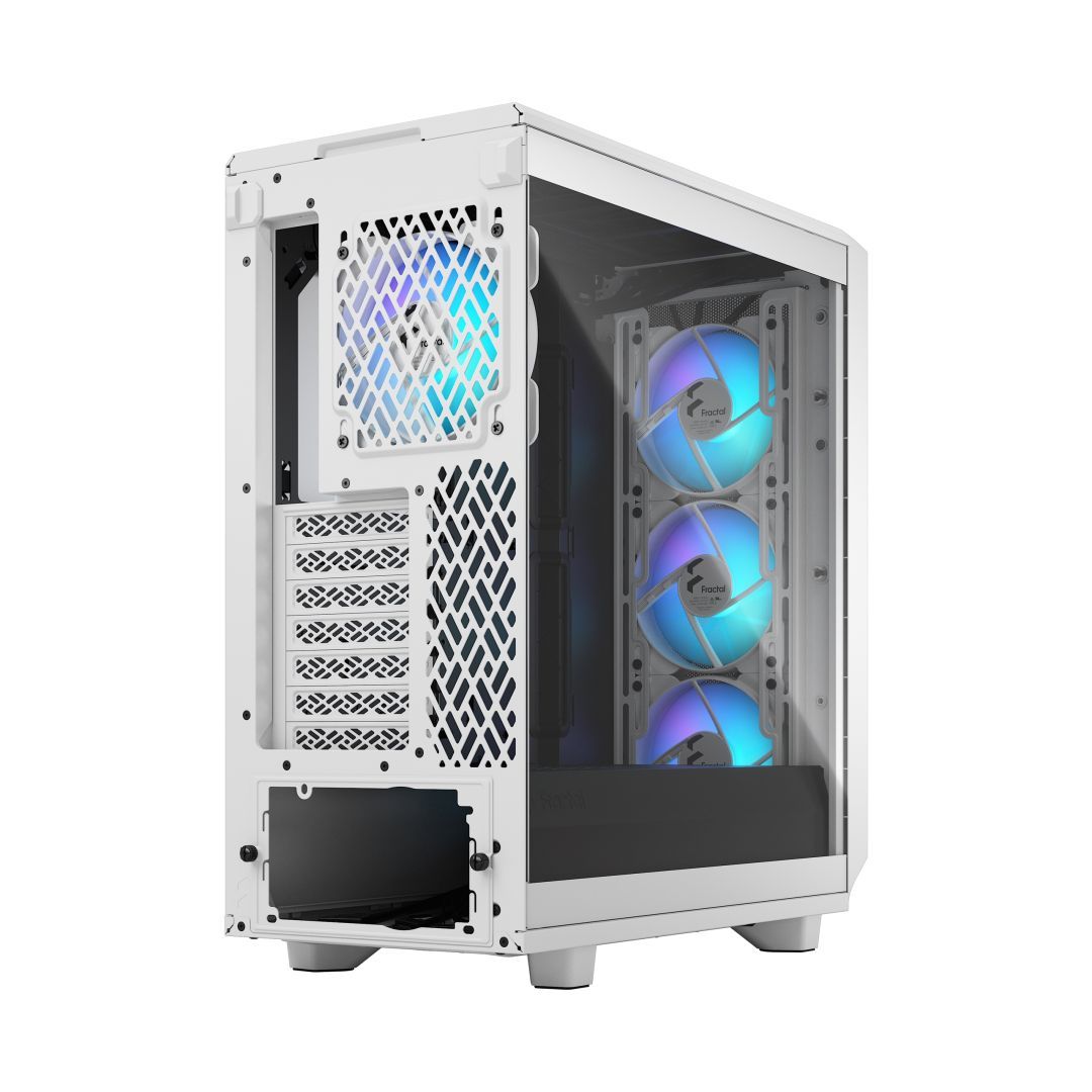 Fractal Design Meshify 2 Compact RGB Tempered Glass Tint Clear White Fractal Design Meshify 2 Compact RGB Tempered Glass Tint Clear White