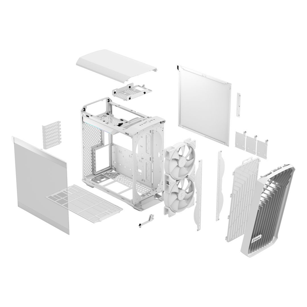 Fractal Design Torrent Compact RGB Tempered Glass White TG clear tint Fractal Design Torrent Compact RGB Tempered Glass White TG clear tint