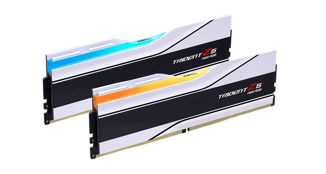 G.SKILL 32GB DDR5 6000MHz Kit(2x16GB) Trident Z5 Neo RGB White G.SKILL 32GB DDR5 6000MHz Kit(2x16GB) Trident Z5 Neo RGB White